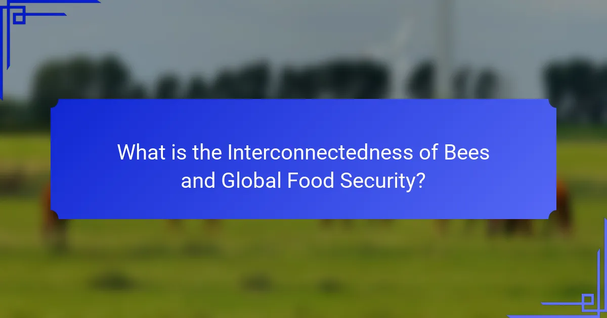 What is the Interconnectedness of Bees and Global Food Security?